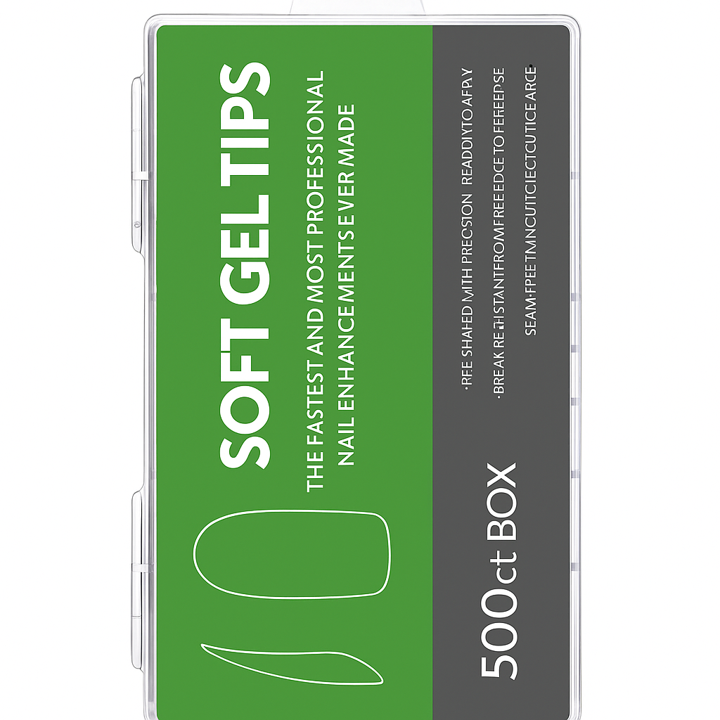 Tips soft gel X500 Transparente