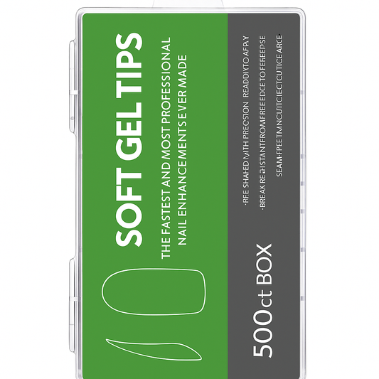 Tips soft gel X500 Transparente
