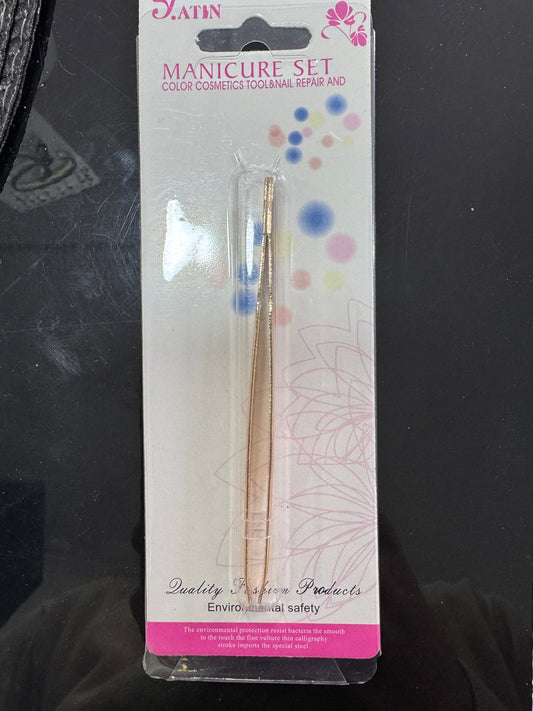 Pinza de Cejas Dorada