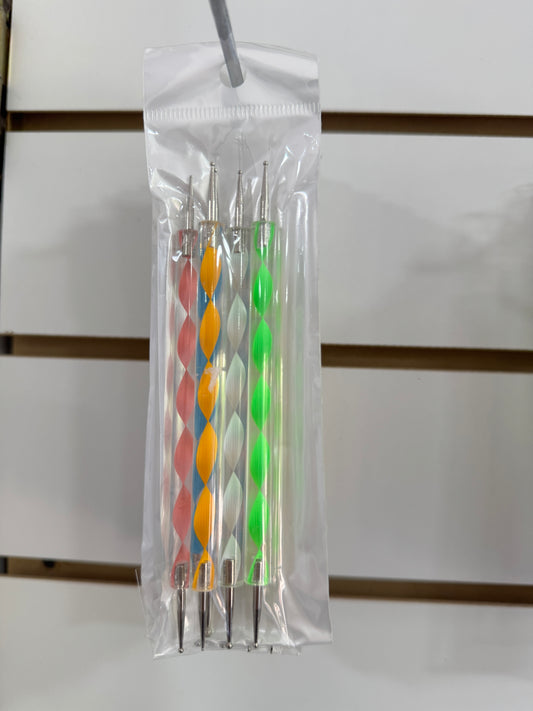 Set de Pinceles de Puntero para Nail Art – 5 Unidades