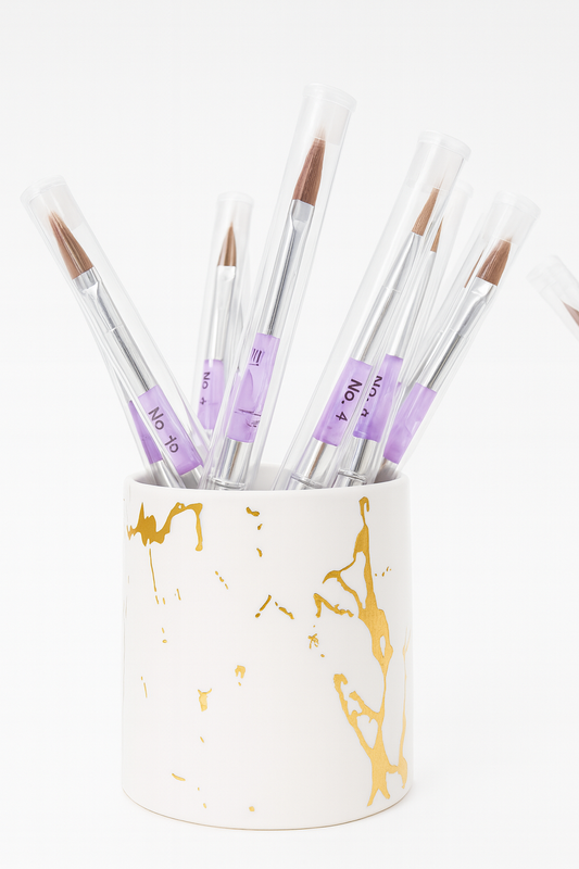 Set de Pinceles Acrílico Nail Art – N°6, 8, 10 y 12