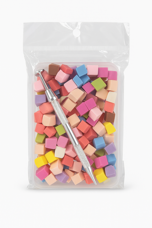 Set de Esponjas Difuminadoras para Uñas – Multicolor