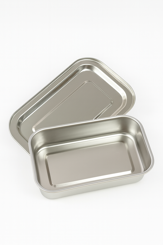 Bandeja Esterilizadora Metálica de Acero Inoxidable