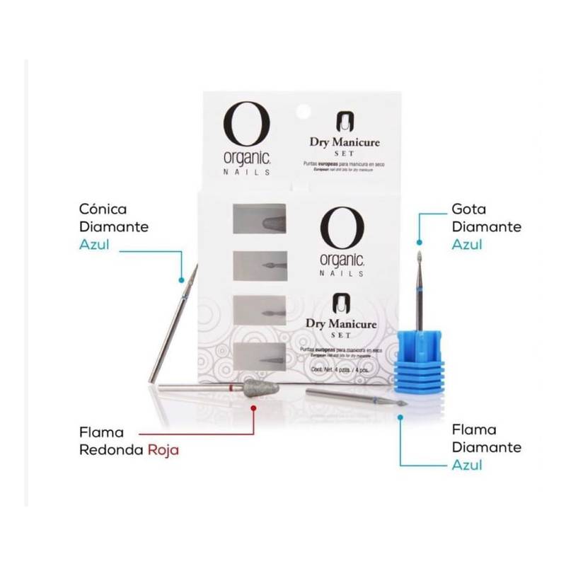 Dry Manicure set- fresas Organic Nails