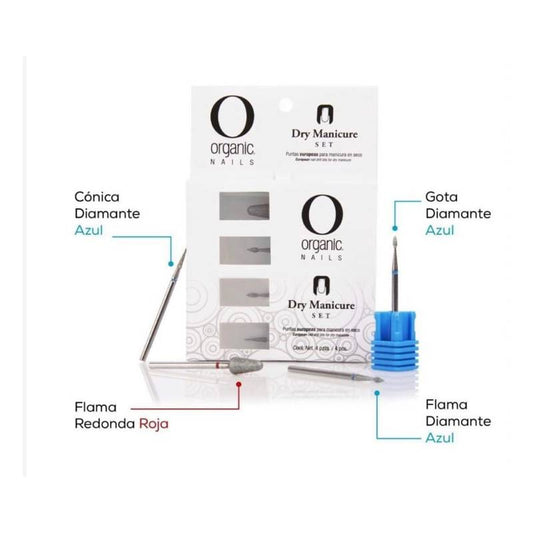 Dry Manicure set- fresas Organic Nails