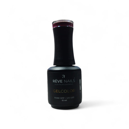 Gel Color RÊVE Nails Super Cherry 45 – Bordó Violáceo Semipermanente UV/LED 15ml