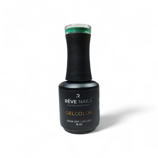 Gel Color RÊVE Nails Verde Inglés 125 – Verde Oscuro Elegante Semipermanente UV/LED 15ml