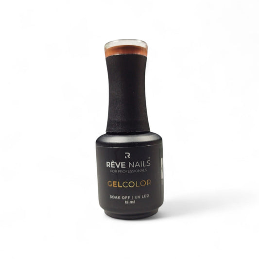 Gel Color RÊVE Nails Back To Brown 44 – Marrón Cálido Elegante Semipermanente UV/LED 15ml