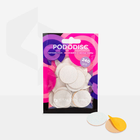 Limas blancas desechables para discos de pedicura PODODISC L EXPERT